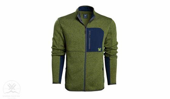 Кофта Vortex ANCHOR POINT FLEECE FULL ZIP Зеленая Mayfly