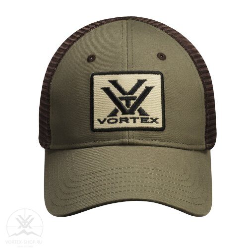 Кепка Vortex PATCH Green Brown Mesh